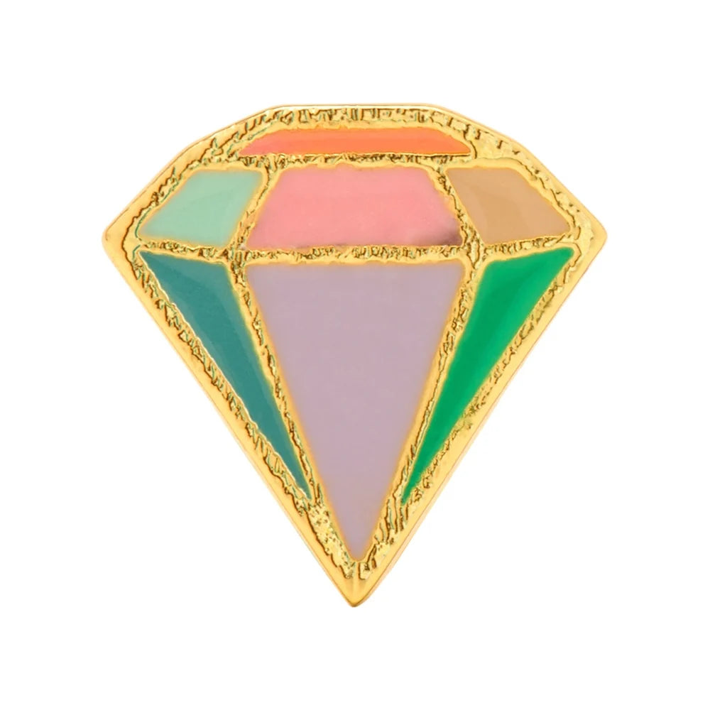 Diamond cut large - multi - Gold Plated - 1 stuk | LULU Copenhagen - de inKijk