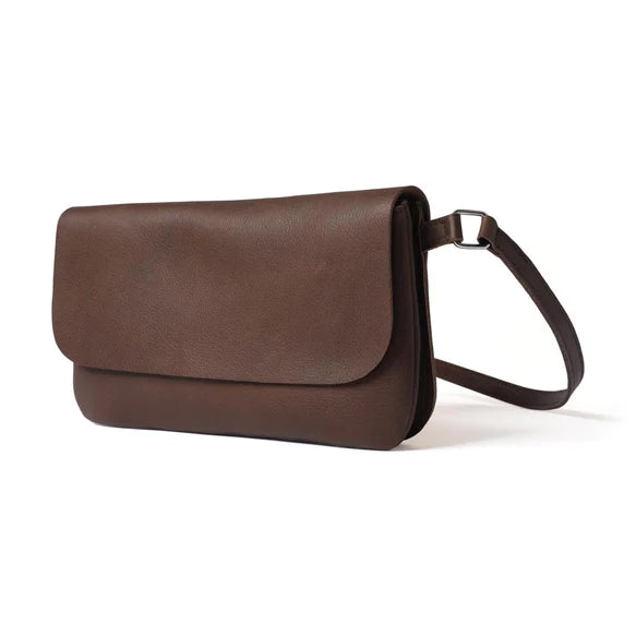 Double up bag - Dark brown used look | Keecie - de inKijk