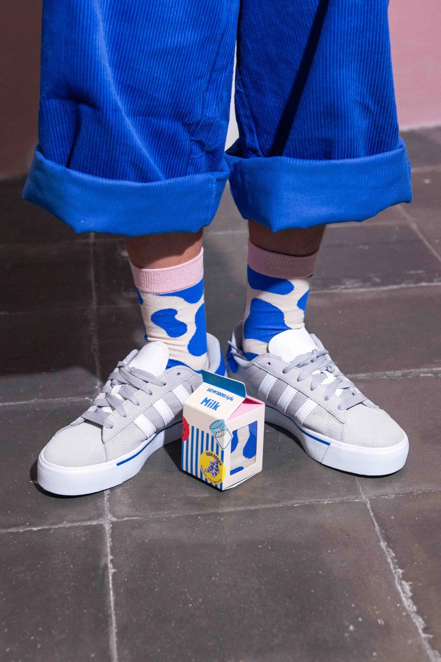 Kids Socks - milk blue | Eat my socks