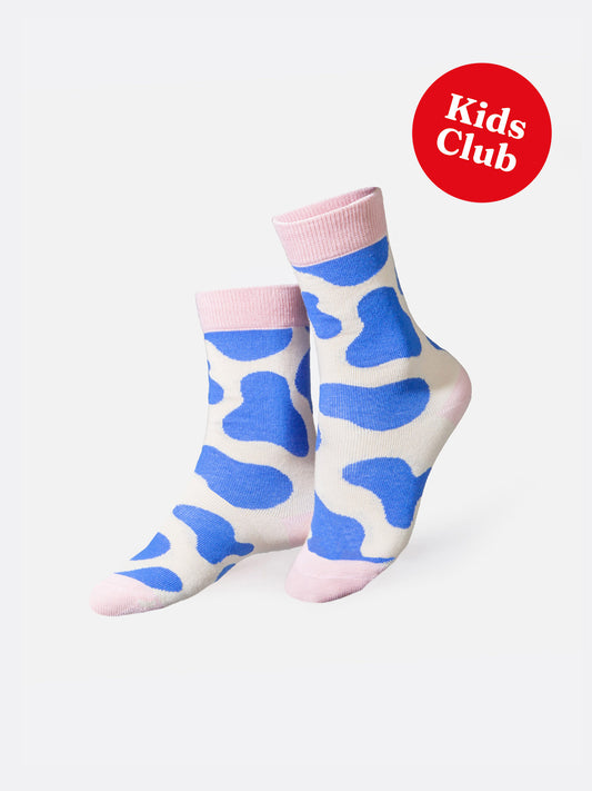 Kids Socks - milk blue | Eat my socks