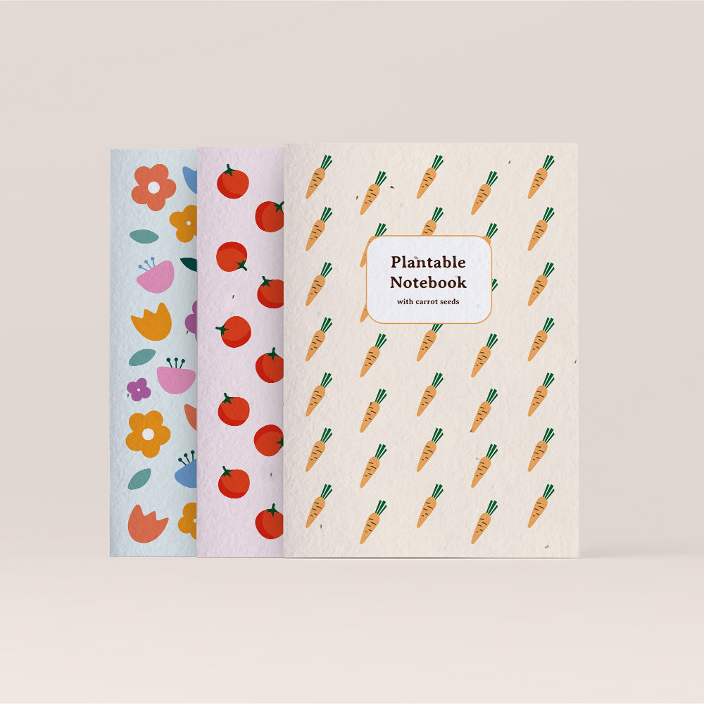 Plantable notebook with carrot seeds | Resetea