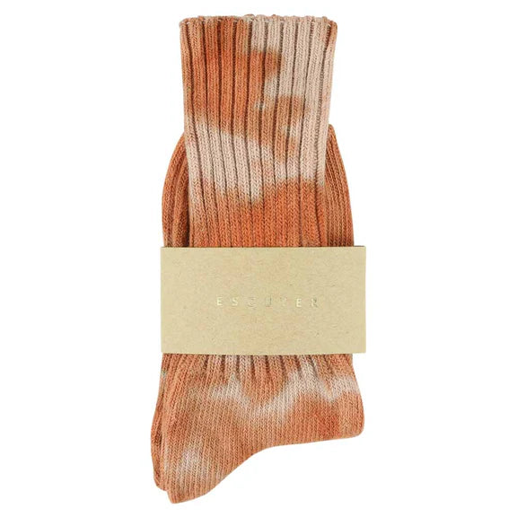 Tie Dye Socks - Rust / Pink | Escuyer - de inKijk