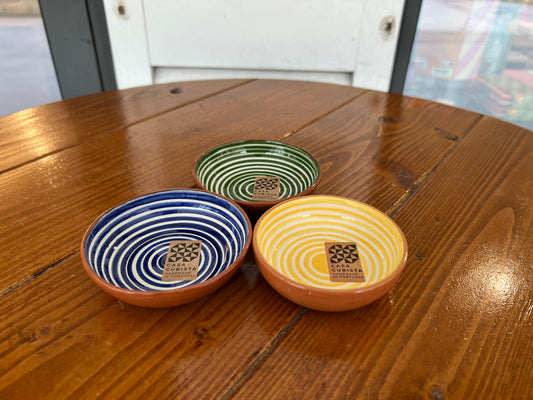 Classic - mini bowl - blue/tangerine/dark green | Casa Cubista - de inKijk