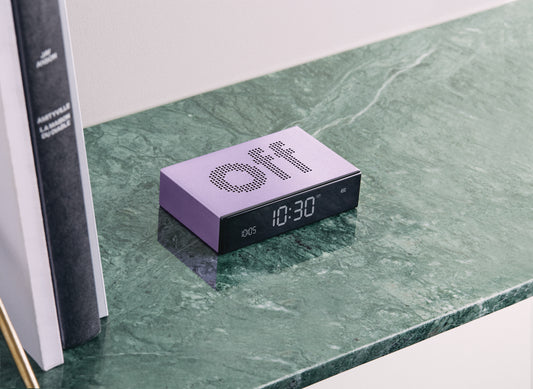 Digitale wekker Flip Classic - Premium - Light Purple | Lexon