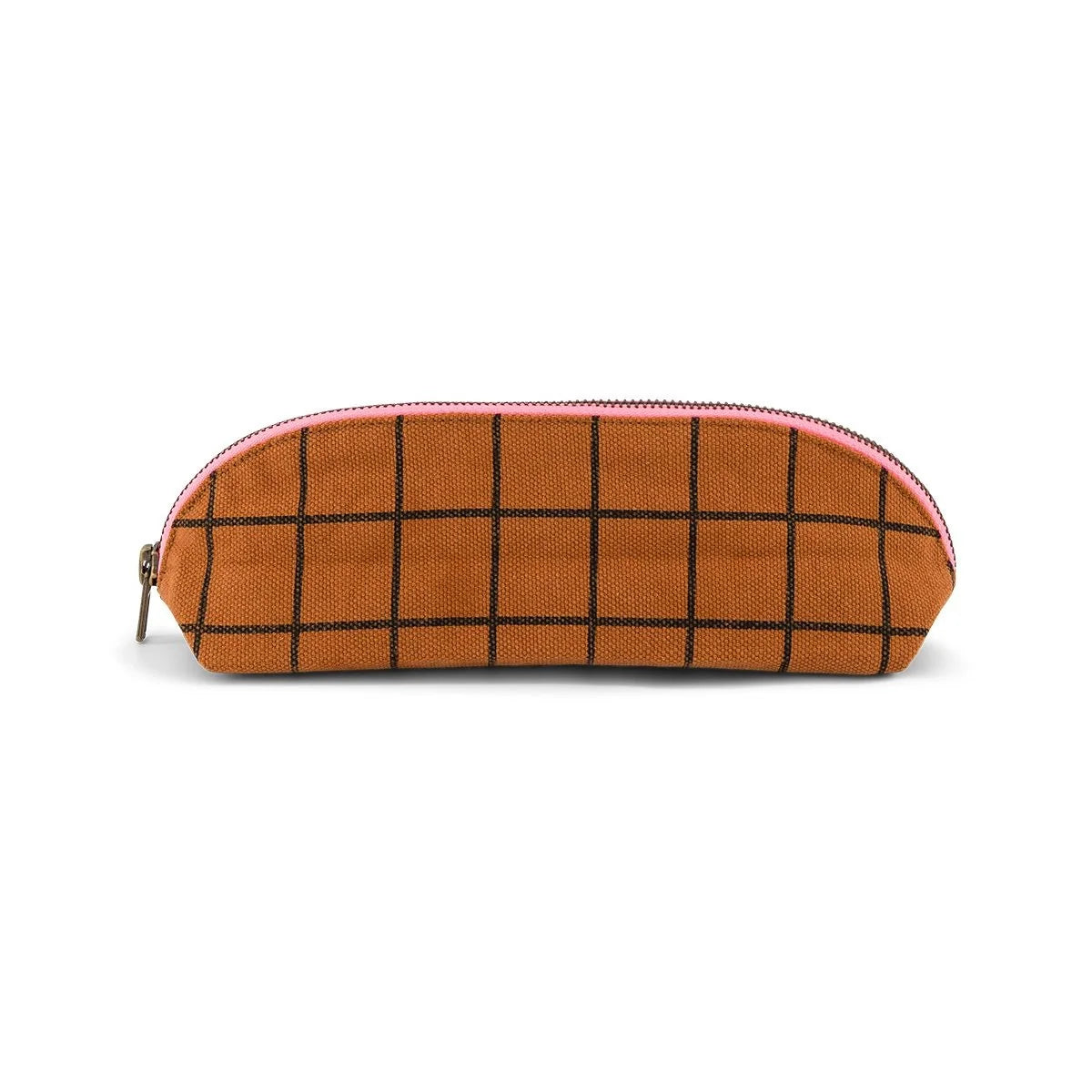 Pencil case - Gaston - Check Ginger | Rose in April