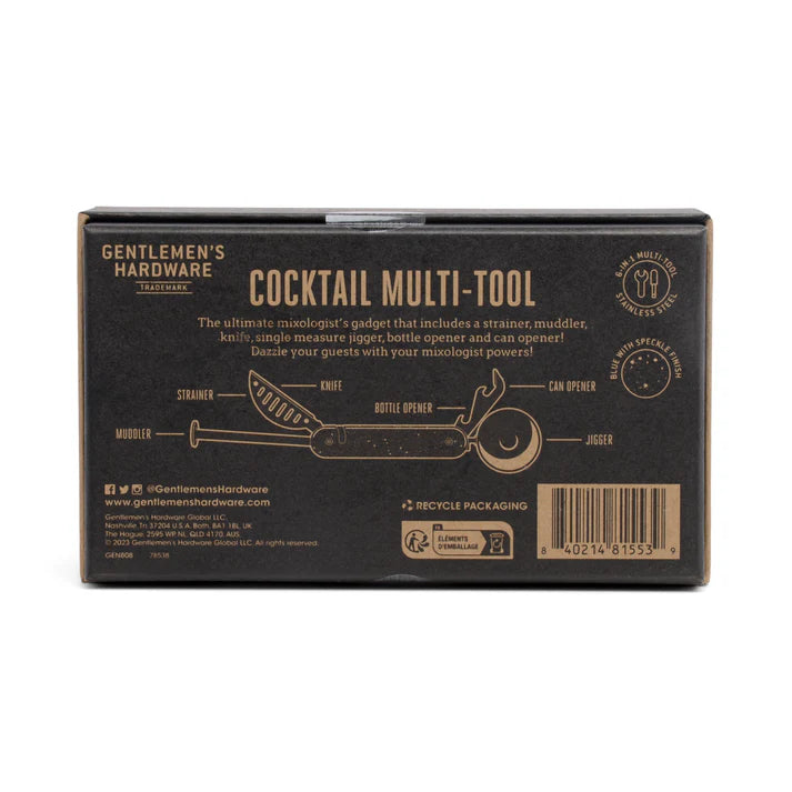 6-in-1 Cocktail Multi Tool | Gentlemen's hardware - de inKijk