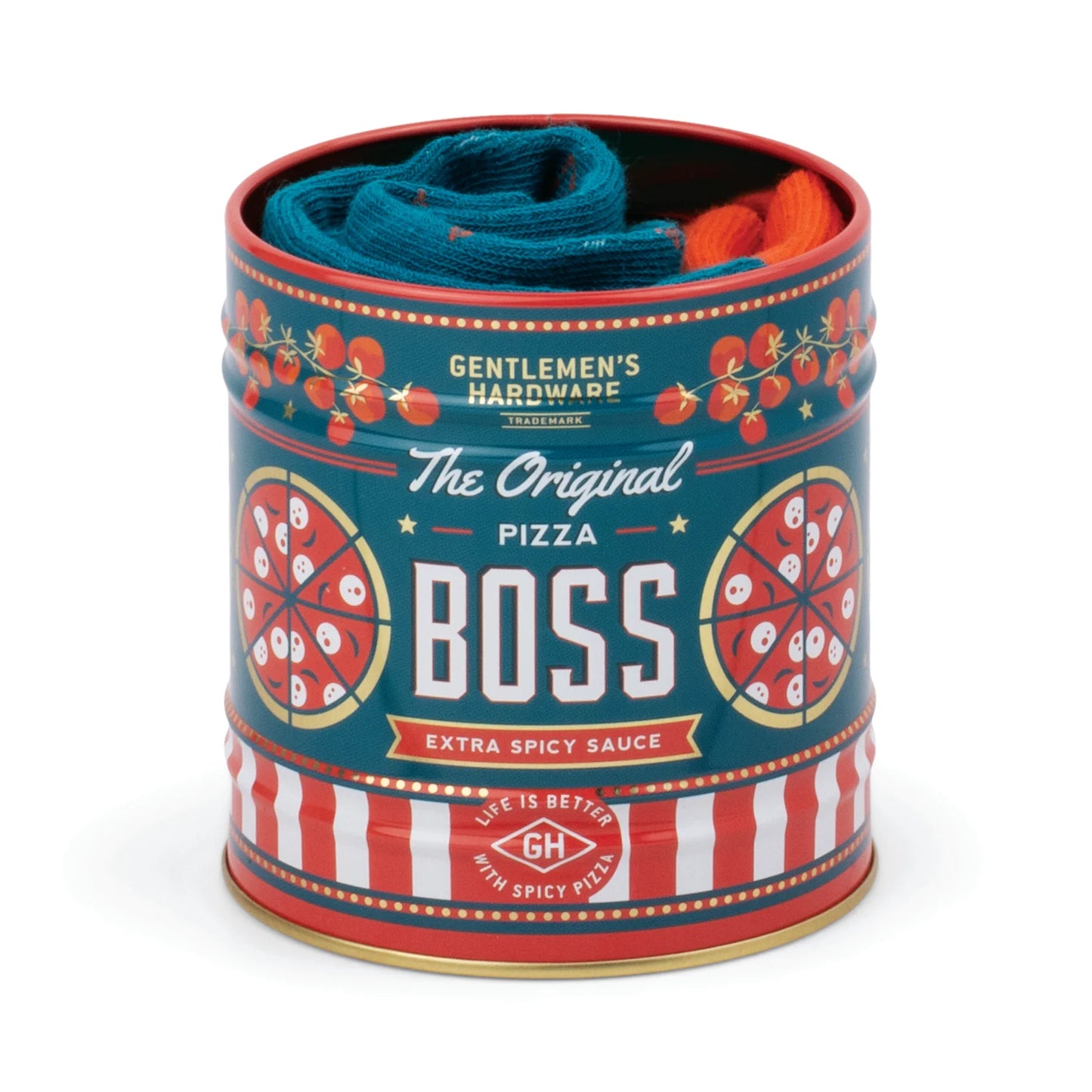 Storage Tin & Sock Set - Pizza Boss | Gentlemen's hardware