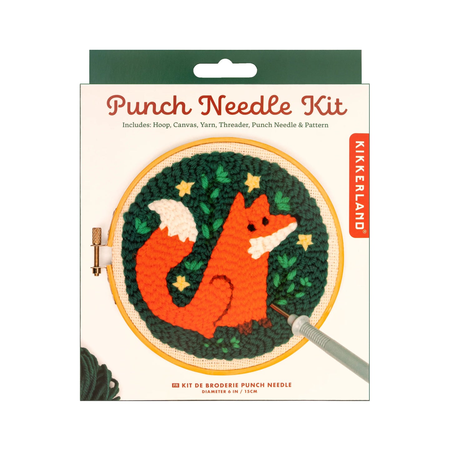 Punch naalden kit - vos | kikkerland