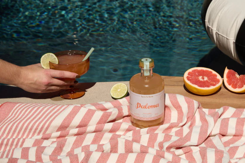 The Rue Margarita Glass - orange - set van 4 | Here's How - de inKijk