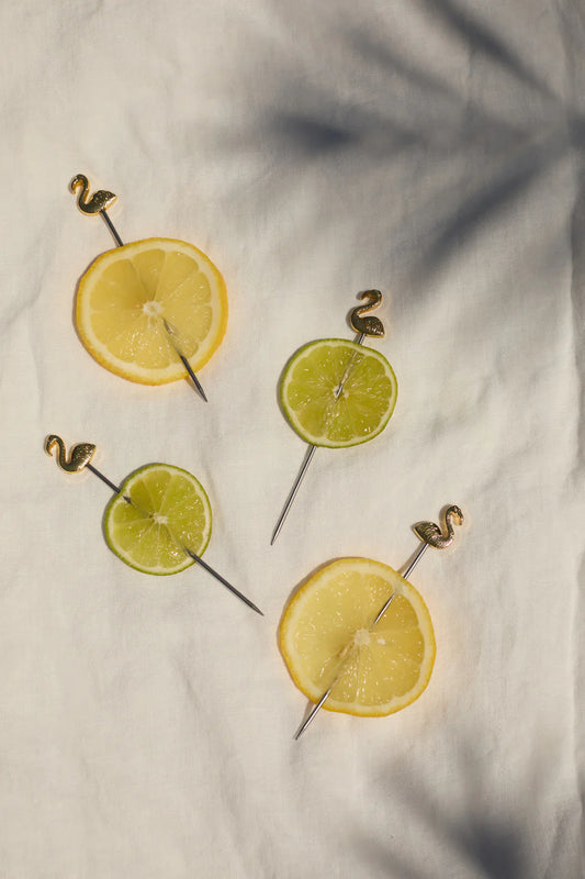 The Lily Flamingo Cocktail Picks - set van 4 | Here's How - de inKijk