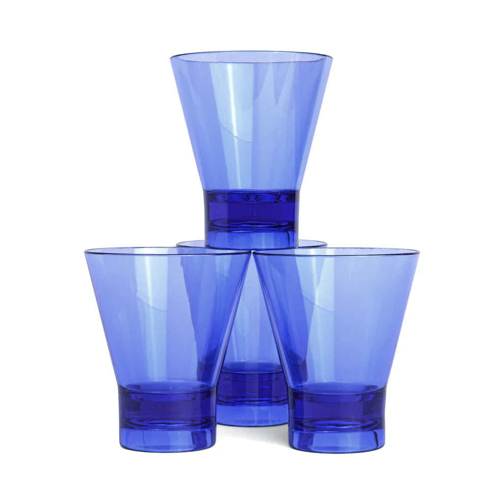 The Gilda Tumbler Riviera - cobalt - set van 4 | Here's How - de inKijk