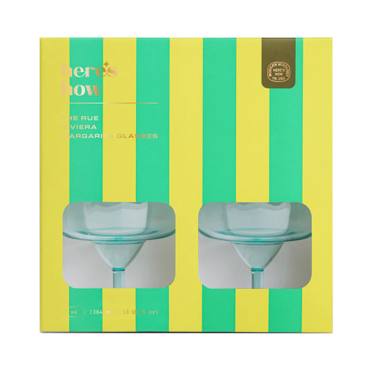 The Rue Margarita Glass - mint - set van 4 | Here's How - de inKijk