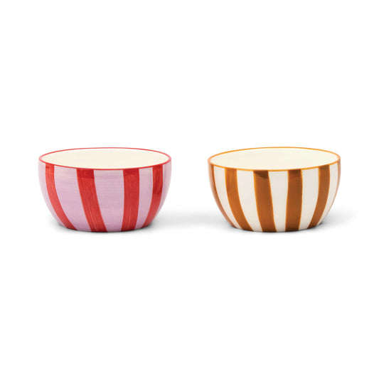 The Bella Dipping Bowls - set of 2 - ochre & rust | Here's How