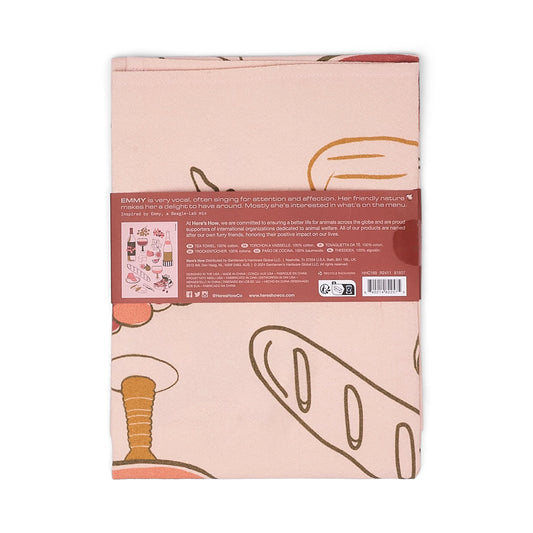 The Emmy Tea Towel - wine | Here's How