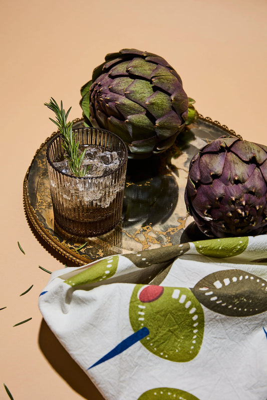 The Emmy Tea Towel - olives | Here's How