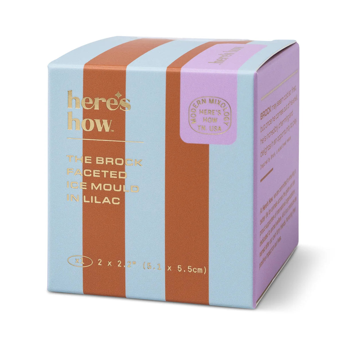 The Brock Faceted Ice Mould - Lilac | Here's How
