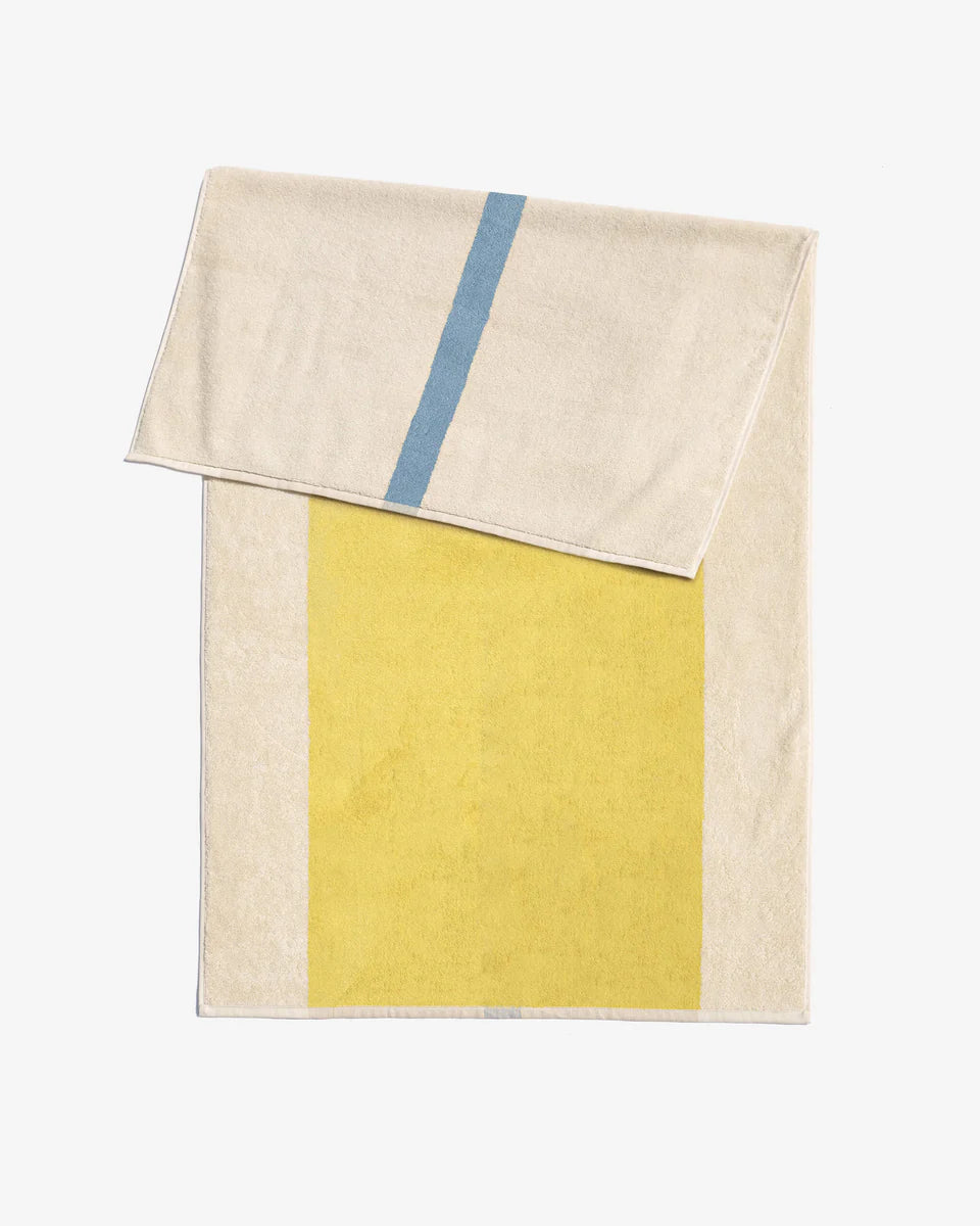 Strandlaken- sky blue/yellow | SUITE702 - de inKijk