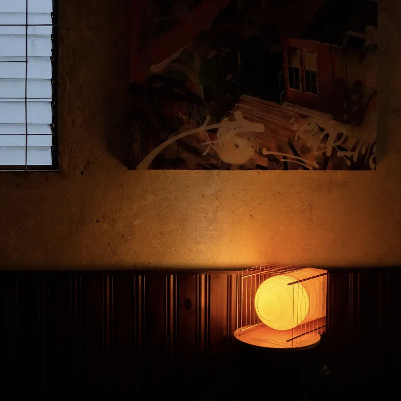 Lop lamp big square - orange | BaNG Design - de inKijk