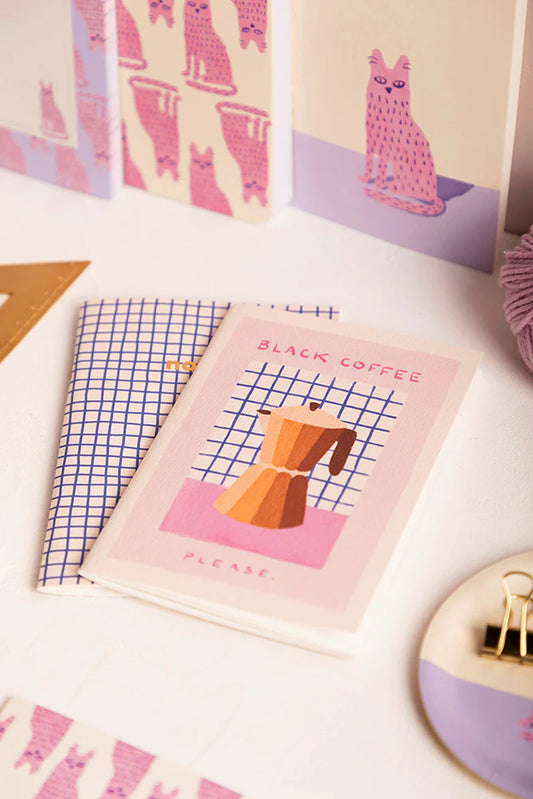 Duo Black Coffee - Pocket Notebook A6 | All the ways to say - de inKijk