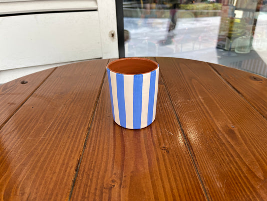Straight Cup - Thick Vertical Lines | A Loja Da Ceramica