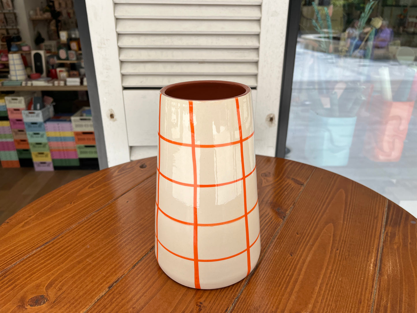 Vase Vulcao XL - quadrados | A Loja Da Ceramica