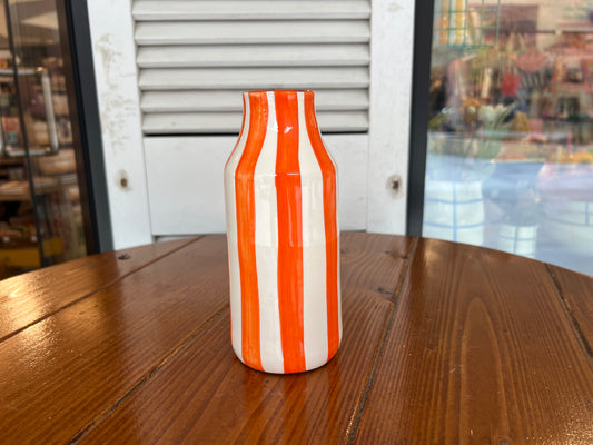 Small Bottle - Thick Vertical Lines | A Loja Da Ceramica