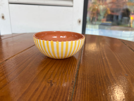 Rounded Salad Bowl - Listas - Mustard | A Loja Da Ceramica