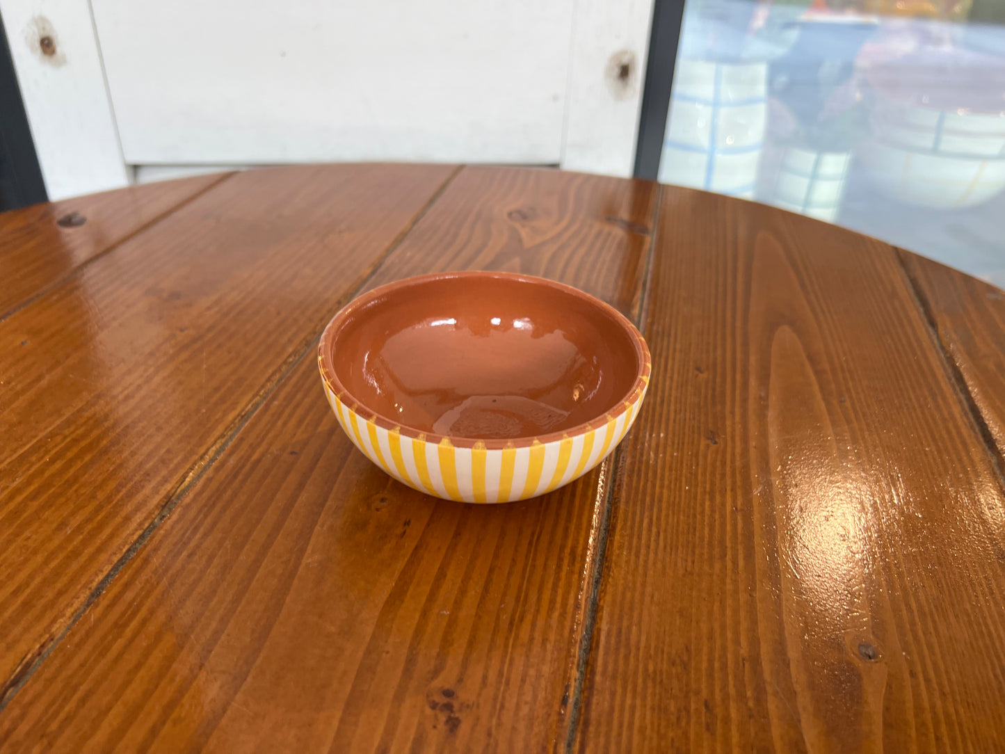 Rounded Salad Bowl - Listas - Mustard | A Loja Da Ceramica