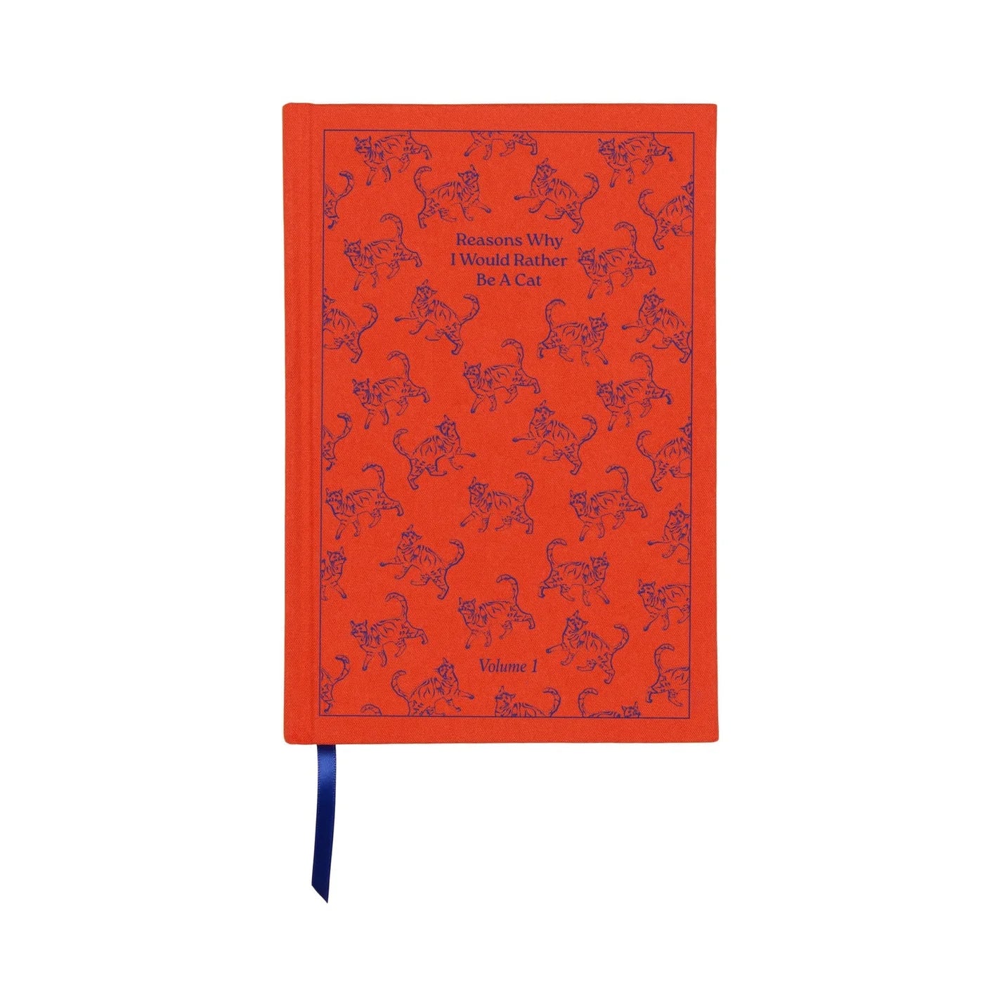 Vintage book - inspired journal - reasons why I would rather be a cat | Designworks Ink