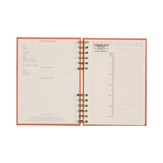 Standard issue notebook Nr.12 - Army Green & Chili | Designworks Ink