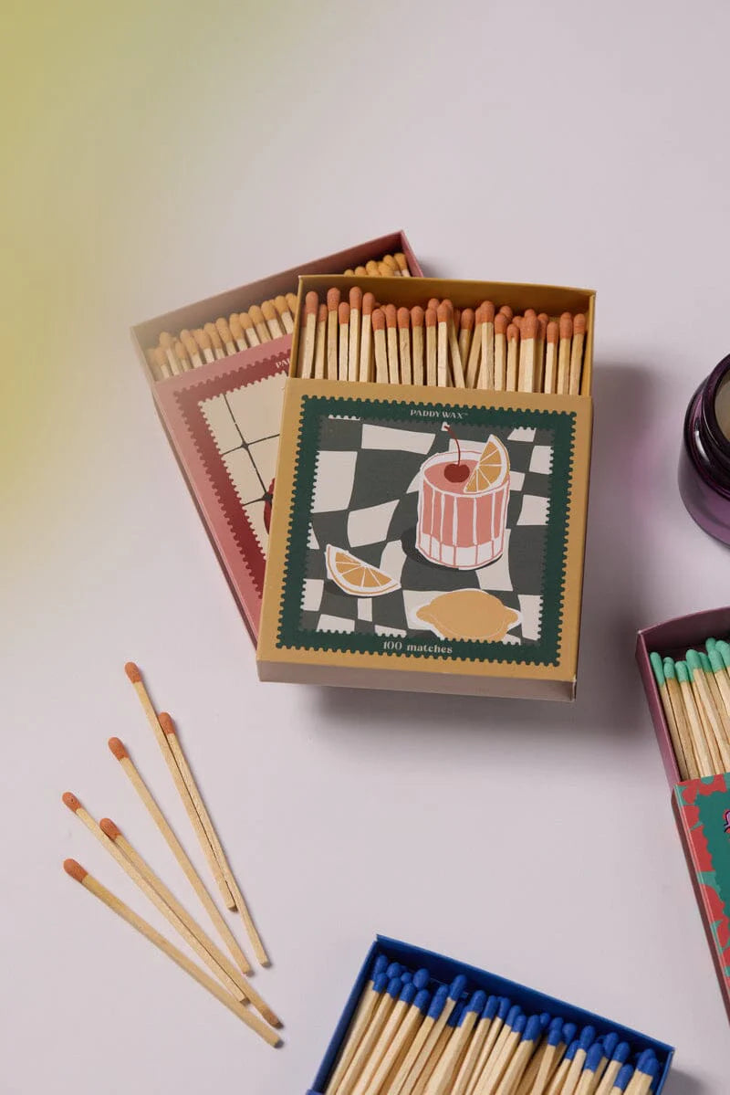 Jumbo boxed matches - cocktail | Paddywax