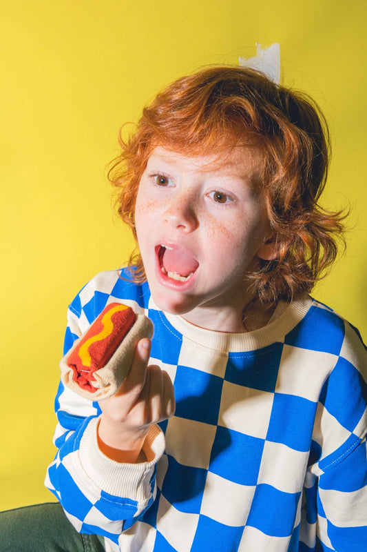 Kids Socks - hot dog | Eat my socks - de inKijk
