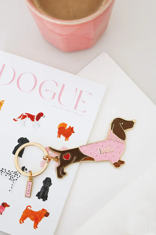 Hot Dachshund - Keychain | All the ways to say
