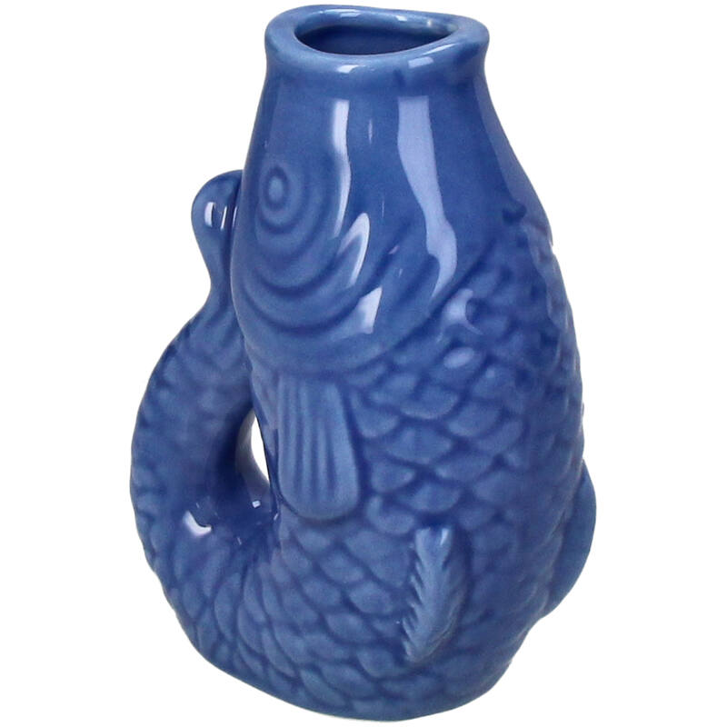 Vaas vis - blauw | Kersten - de inKijk