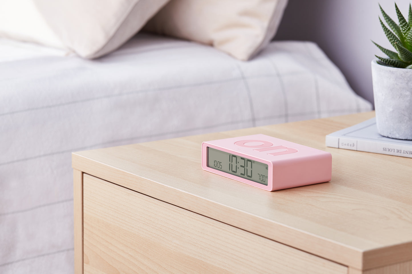 Digitale wekker Flip Classic - Pink | Lexon
