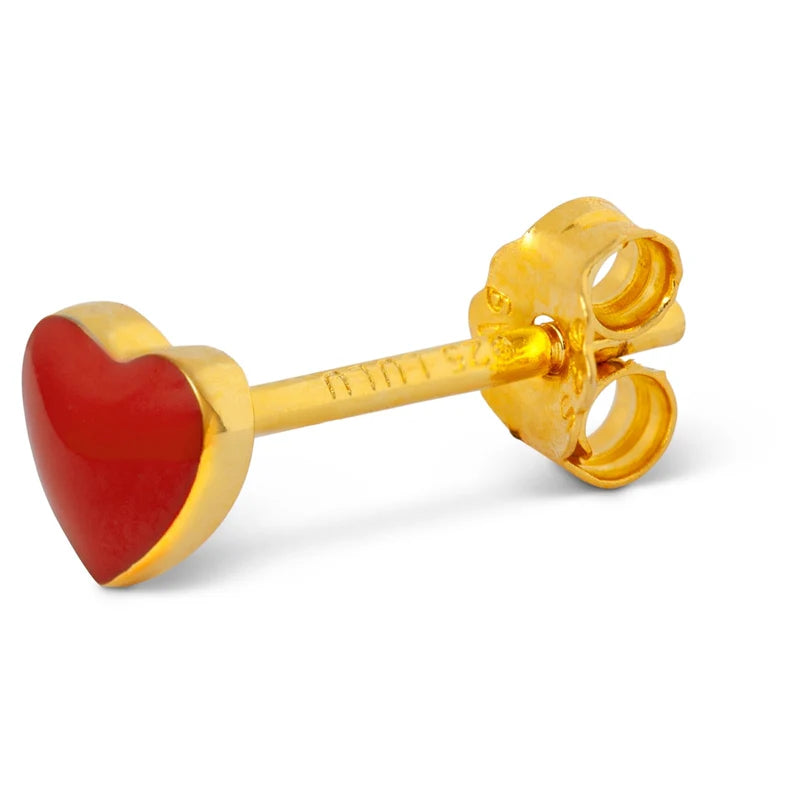 Love U - passion red - Gold Plated - 1 stuk | LULU Copenhagen - de inKijk