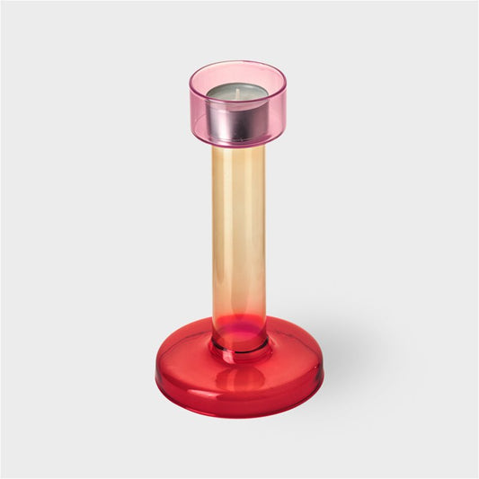 Bole Candle Holder - pink/red - medium | &Klevering - de inKijk
