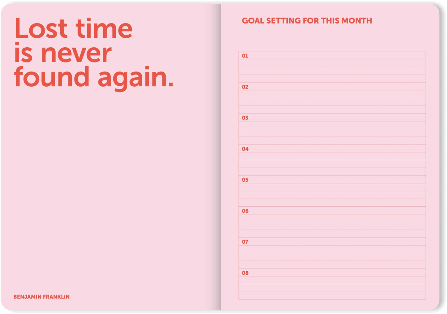 Spiral Organiser 2026 - Coral | A-Journal