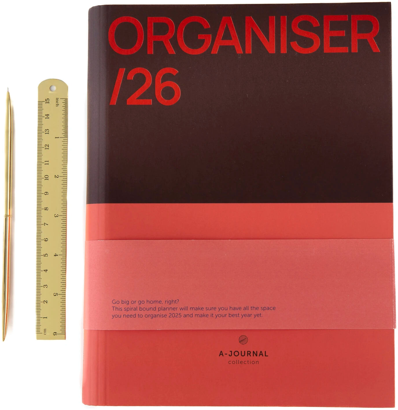 Spiral Organiser 2026 - Coral | A-Journal