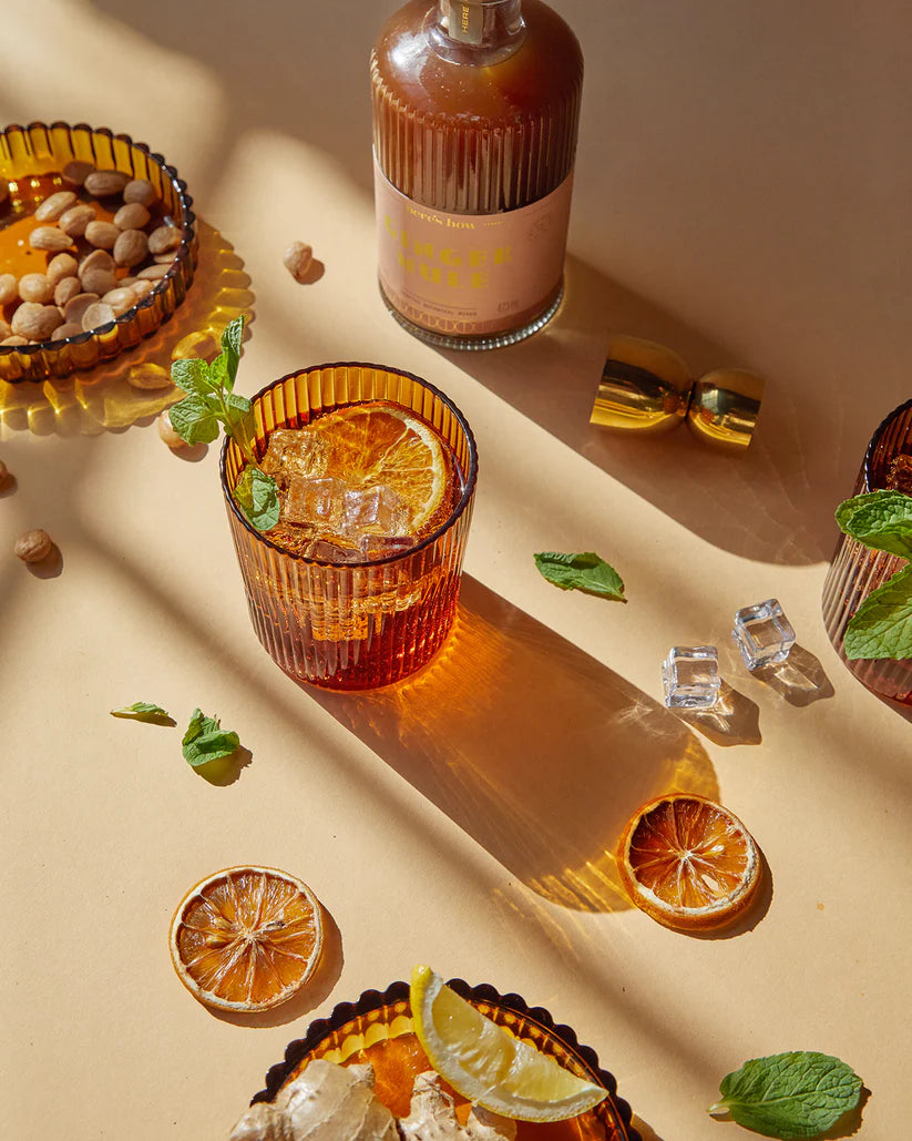 Mook + Lenny nesting rim bowls - amber - set van 2 | Here's How - de inKijk