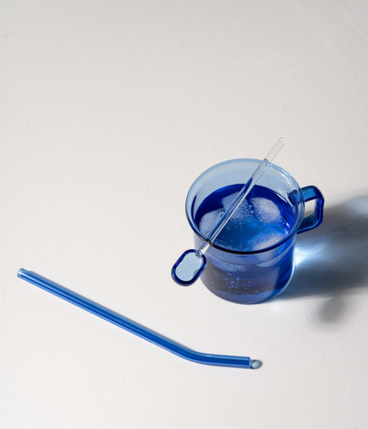 Glass mug - blue - 3,5dl | Muurla - de inKijk