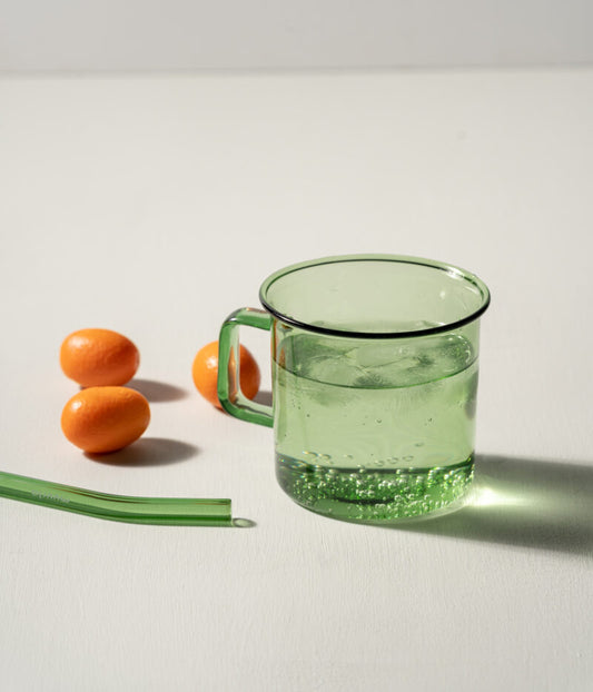 Glass mug - green - 3,5dl | Muurla - de inKijk