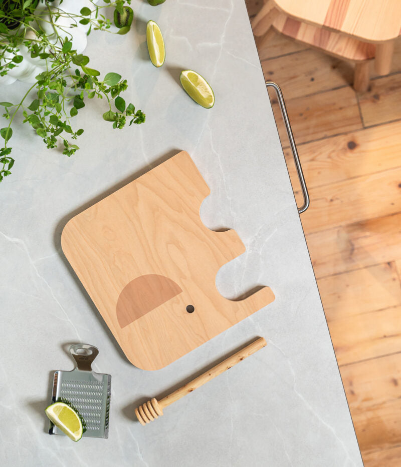 Chop & serve board Elephant - Green - Small | Muurla - de inKijk