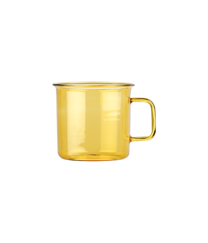 Glass mug - yellow - 3,5dl | Muurla - de inKijk