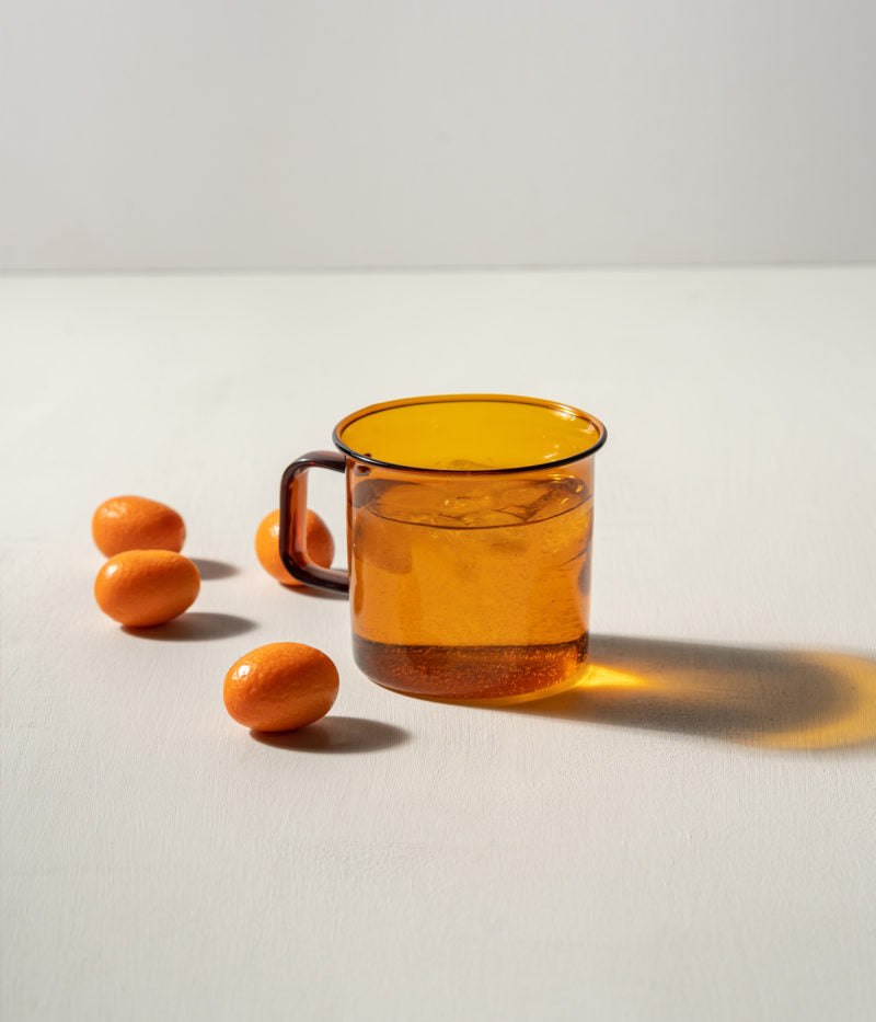 Glass mug - amber - 3,5dl | Muurla - de inKijk