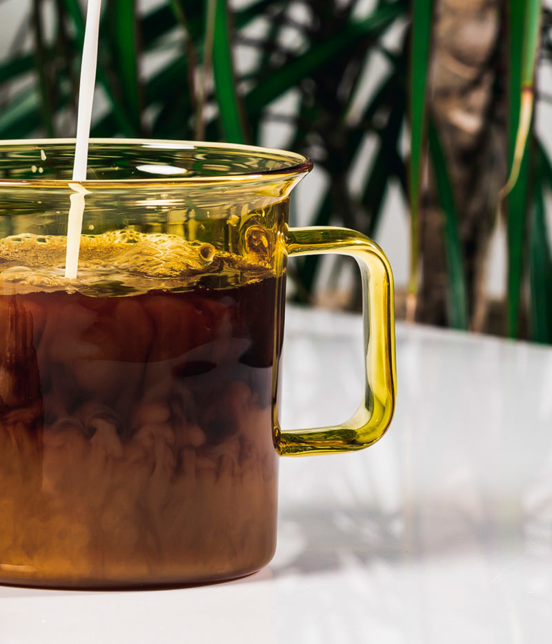 Glass mug - yellow - 3,5dl | Muurla - de inKijk