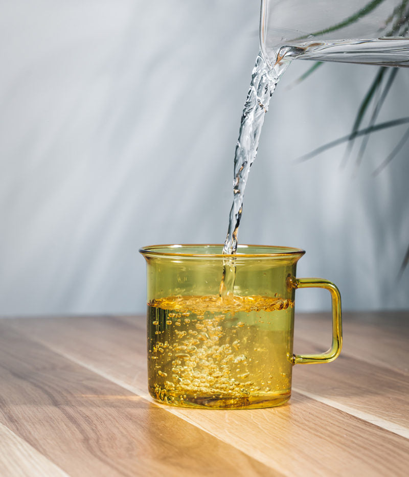 Glass mug - yellow - 3,5dl | Muurla - de inKijk