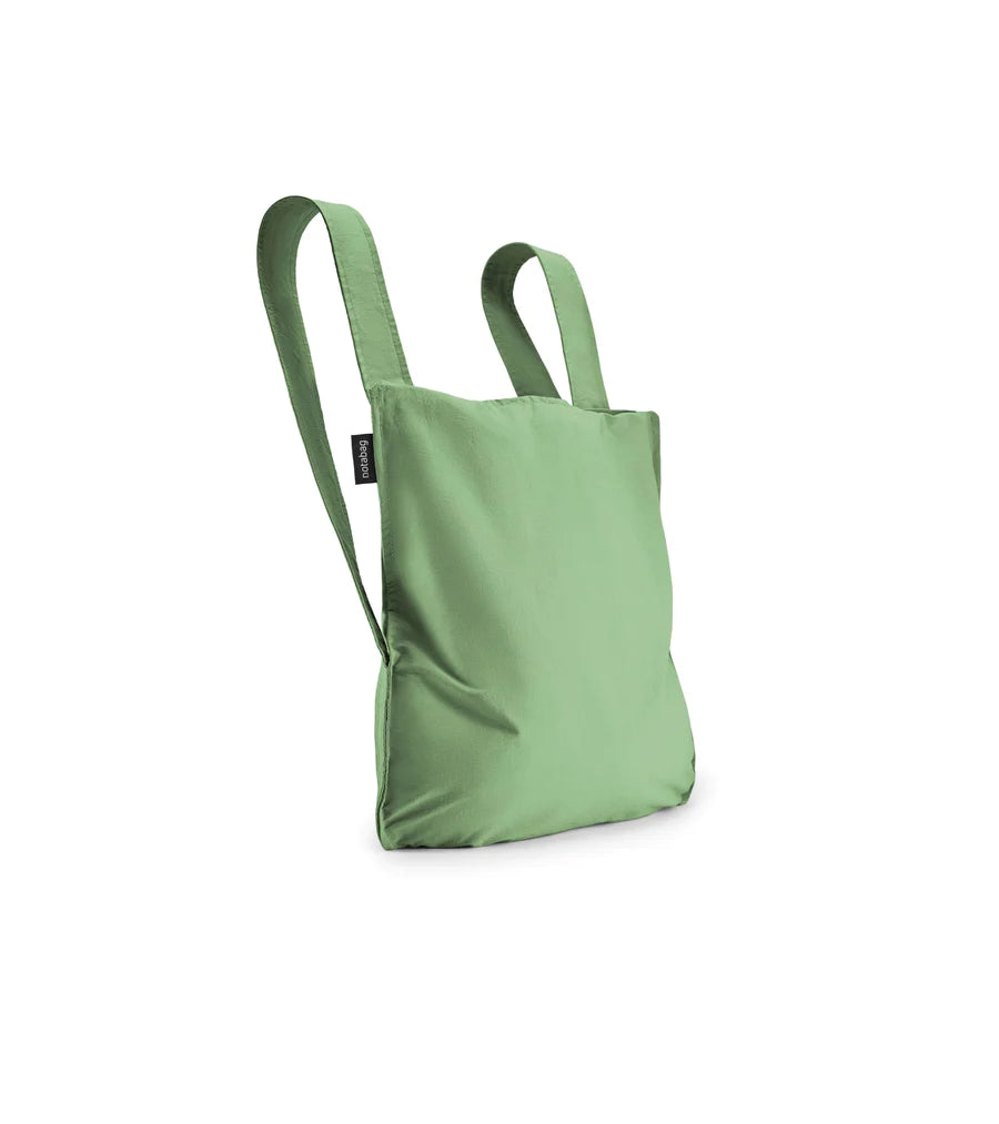 Rugzak en schoudertas in één - olive | Notabag recycled