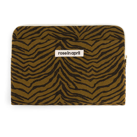 Laptop sleeve 13&14" - Octave - Tapenade Zebrou | Rose in April