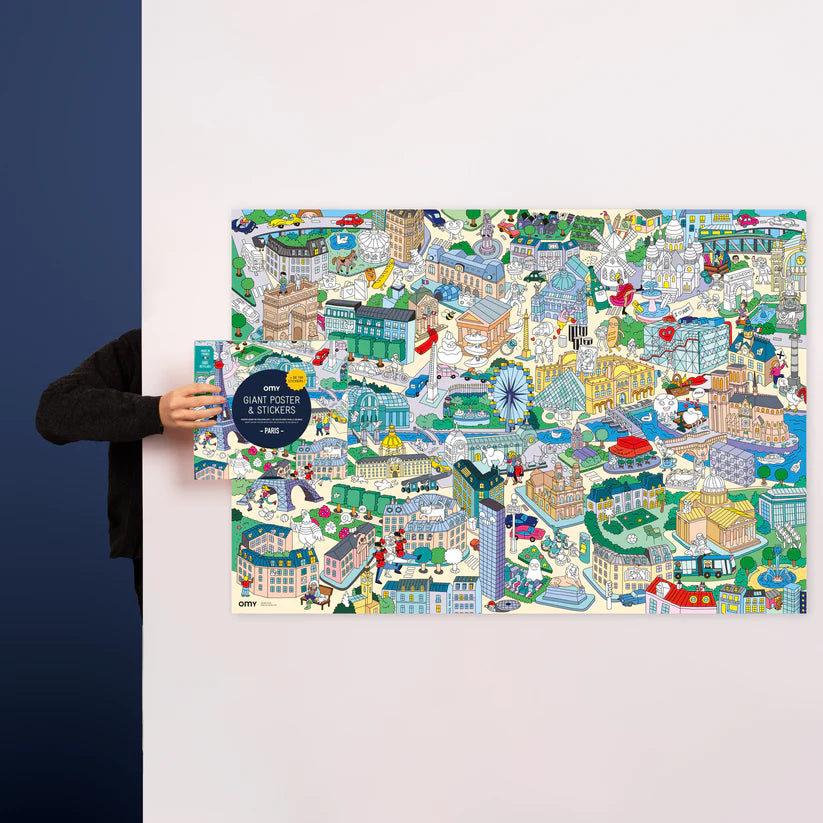 Paris - Sticker Poster | Omy - de inKijk